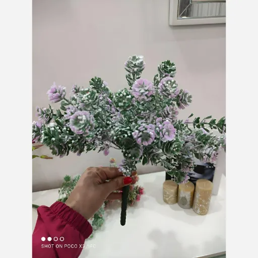 گل مصنوعی پفکی یاسی