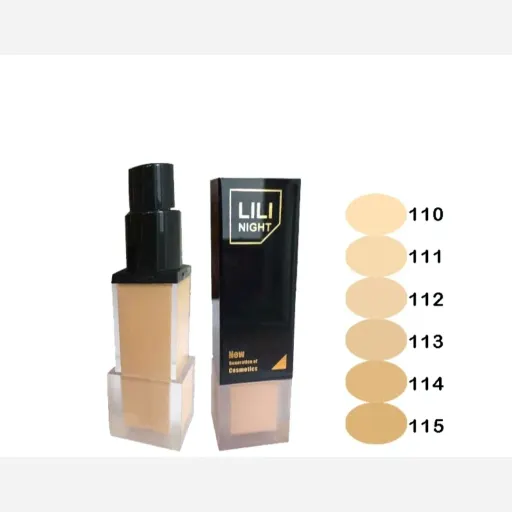 کرم پودر حرفه ای برند LILI NIGHT شماره 114