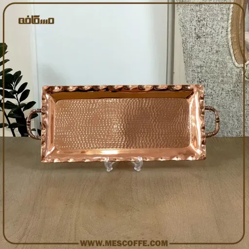 سینی رولت خوری دسته دار مسی(کد1817)