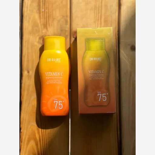 کرم ضد آفتاب روشن کننده ویتامین سی دکتر راشل SPF75 وزن 100 گرم