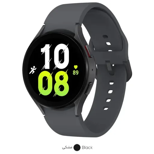 ساعت هوشمند سامسونگ مدل Galaxy Watch5 44mm دارای قابلیت های کنترل موسیقی (Music Player)، قابلیت مکالمه از طریق بلوتوث...