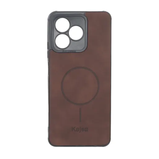 قاب Kajsa طرح مگ سیف محافظ لنزدار ریلمی مدل Realme C53 / C51 / Note 50 رنگ قهوه ای