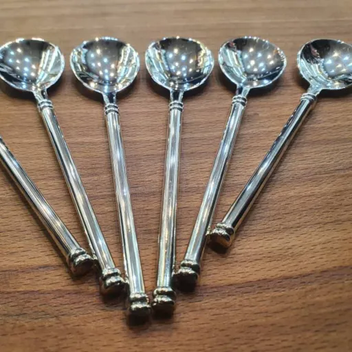 قاشق مربا خوری تمام استیل درجه 1(استیل نگیر)