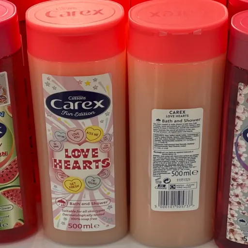 شامپو بدن Carex انگلیس رایحه فانتزی Love Hearts حجم 500 میلی