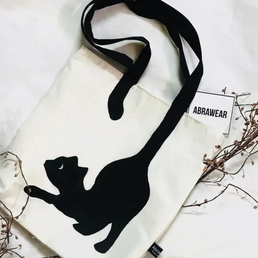 توت بگ پارچه‌ای طرح گربه و سگ