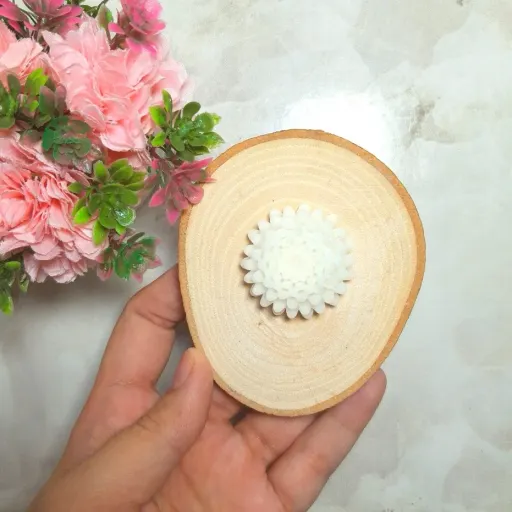 قالب سیلیکون گل داوودی وارمری کوچک 3.5 سانت مناسب شمع و سنگ مصنوعی