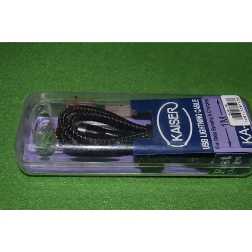 کابل شارژر و دیتا آیفون 1متری فست برزنتی Kaiser KA-L100 ا Kaiser KA-L100