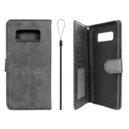 کیف موبایل جاکارتی مگنتی محافظ لنزدار داخل خز MNC سامسونگ مدل Samsung Galaxy Note 8 رنگ قهوه ای