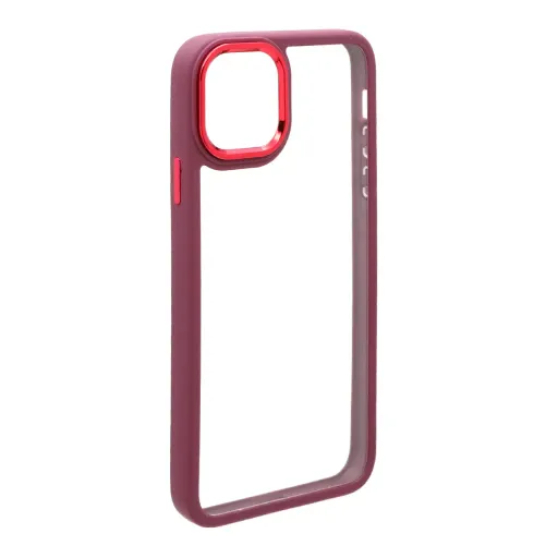 قاب شفاف New skin مدل Iphone 11 Pro - زرشکی