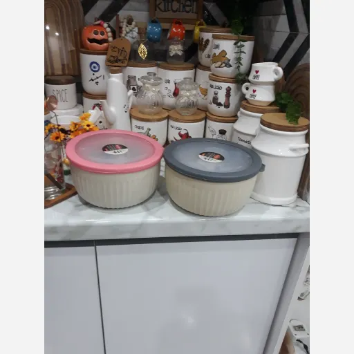 ظرف نگهدارنده 3تیکه کاپریس درجه یک با کیفیت(رنگ طوسی و صورتی موجوده) 