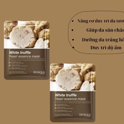 ماسک جدید صورت ورقه ای سفید کننده ترافل سفید WHITE Truffle Yeast Essence Mask